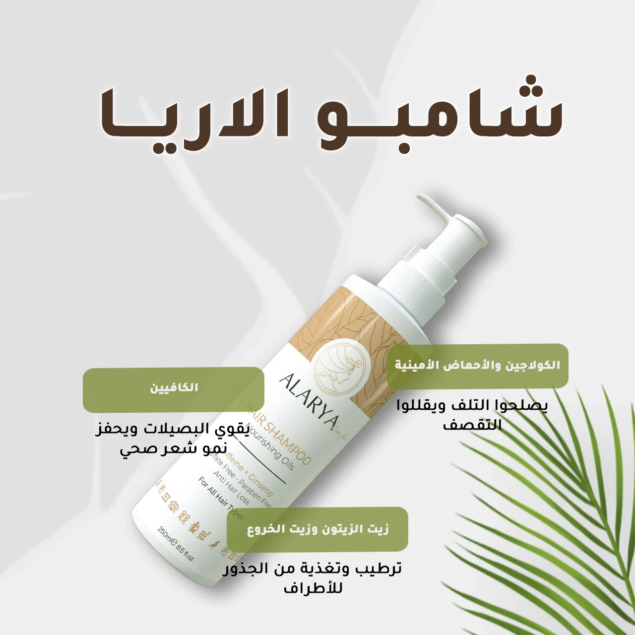 شامبو للشعر من ألاريا بمستخلصات الأعشاب الطبيعي